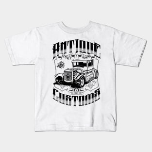 Hot Rod - Antique Customs (black) Kids T-Shirt